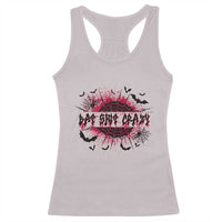 Funny Halloween Bat Shit Crazy Racerback Tank Top Horror Spider Web - Wonder Print Shop