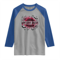 Funny Halloween Bat Shit Crazy Raglan Shirt Horror Spider Web - Wonder Print Shop