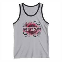Funny Halloween Bat Shit Crazy Tank Top Horror Spider Web - Wonder Print Shop