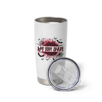 Funny Halloween Bat Shit Crazy Tumbler Cup Horror Spider Web - Wonder Print Shop
