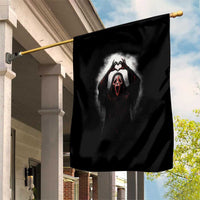 Funny Scary Face Ghost Hand Heart Sign Halloween Garden Flag - Wonder Print Shop