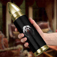 Funny Scary Face Ghost Hand Heart Sign Halloween Bullet Tumbler - Wonder Print Shop