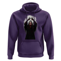 Funny Scary Face Ghost Hand Heart Sign Halloween Hoodie - Wonder Print Shop