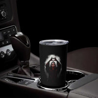 Funny Scary Face Ghost Hand Heart Sign Halloween Tumbler Cup - Wonder Print Shop