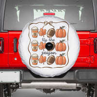 Tis The Season Fall Thanksgiving Spare Tire Cover American Football Pumpkin - Wonder Print Shop