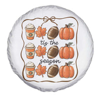 Tis The Season Fall Thanksgiving Spare Tire Cover American Football Pumpkin - Wonder Print Shop