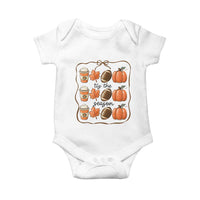 Tis The Season Fall Thanksgiving Baby Onesie American Football Pumpkin - Wonder Print Shop