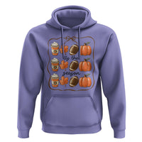 Tis The Season Fall Thanksgiving Hoodie American Football Pumpkin - Wonder Print Shop