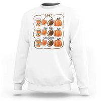 Tis The Season Fall Thanksgiving Sweatshirt American Football Pumpkin - Wonder Print Shop