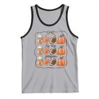 Tis The Season Fall Thanksgiving Tank Top American Football Pumpkin - Wonder Print Shop