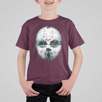 Halloween Jason Hockey Mask Friday 13th Slasher T Shirt For Kid - Wonder Print Shop