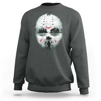 Halloween Jason Hockey Mask Friday 13th Slasher Sweatshirt - Wonder Print Shop