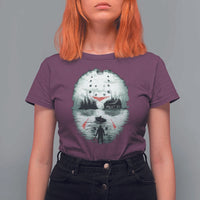 Halloween Jason Hockey Mask Friday 13th Slasher T Shirt For Women - Wonder Print Shop