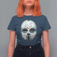 Halloween Jason Hockey Mask Friday 13th Slasher T Shirt For Women - Wonder Print Shop