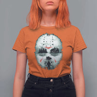 Halloween Jason Hockey Mask Friday 13th Slasher T Shirt For Women - Wonder Print Shop