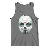 Halloween Jason Hockey Mask Friday 13th Slasher Tank Top - Wonder Print Shop