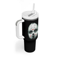 Halloween Jason Hockey Mask Friday 13th Slasher Tumbler With Handle - Wonder Print Shop