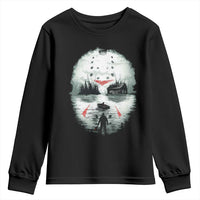 Halloween Jason Hockey Mask Friday 13th Slasher Youth Sweatshirt - Wonder Print Shop