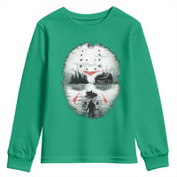 Halloween Jason Hockey Mask Friday 13th Slasher Youth Sweatshirt - Wonder Print Shop
