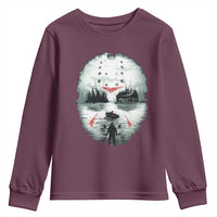 Halloween Jason Hockey Mask Friday 13th Slasher Youth Sweatshirt - Wonder Print Shop