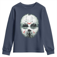 Halloween Jason Hockey Mask Friday 13th Slasher Youth Sweatshirt - Wonder Print Shop