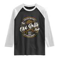 60th Birthday Est 1966 Raglan Shirt Official Member Of The Old Ball Clubs