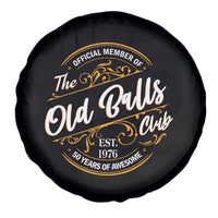 Funny 50th Birthday Spare Tire Cover Official Member Of The Old Ball Clubs Gen X EST 1976 - Wonder Print Shop