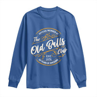 Funny 50th Birthday Long Sleeve Shirt Official Member Of The Old Ball Clubs Gen X EST 1976 - Wonder Print Shop