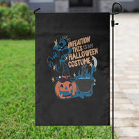 Funny Halloween Garden Flag Due To Inflation This Is My Halloween Costume Pumpkin Ghost - Wonder Print Shop