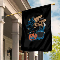 Funny Halloween Garden Flag Due To Inflation This Is My Halloween Costume Pumpkin Ghost - Wonder Print Shop