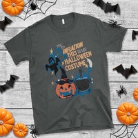 Funny Halloween T Shirt Due To Inflation This Is My Halloween Costume Pumpkin Ghost - Wonder Print Shop