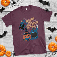 Funny Halloween T Shirt Due To Inflation This Is My Halloween Costume Pumpkin Ghost - Wonder Print Shop