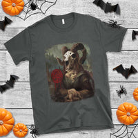 Halloween T Shirt Creepy Mona Lisa Satan Pentagram Leonardo da Vinci - Wonder Print Shop