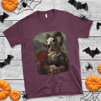 Halloween T Shirt Creepy Mona Lisa Satan Pentagram Leonardo da Vinci - Wonder Print Shop