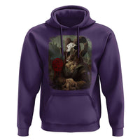 Halloween Hoodie Creepy Mona Lisa Satan Pentagram Leonardo da Vinci