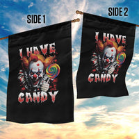 Halloween Garden Flag I Have Candy Scary Creepy Clown Lolipop - Wonder Print Shop