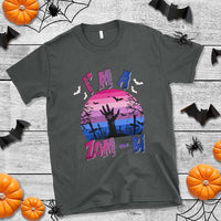 Funny Halloween Bisexual T Shirt I'm A Zom Bi Zombie LGBT - Wonder Print Shop