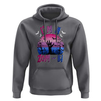 Funny Halloween Bisexual Hoodie I'm A Zom Bi Zombie LGBT