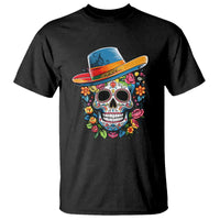 Day Of The Dead T Shirt Sugar Skull Dia De Los Muertos Halloween Flower - Wonder Print Shop