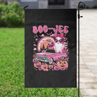 Funny Halloween Garden Flag Boo Jee Pink Ghost Boujee Pumpkin Haunted House - Wonder Print Shop