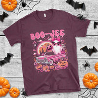 Funny Halloween T Shirt Boo Jee Pink Ghost Boujee Pumpkin Haunted House - Wonder Print Shop
