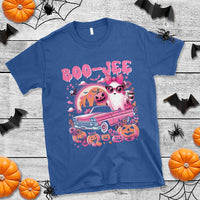 Funny Halloween T Shirt Boo Jee Pink Ghost Boujee Pumpkin Haunted House - Wonder Print Shop