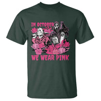 Breast Cancer Awareness Murderers T Shirt In October We Wear Pink Vintage Flower - Wonder Print Shop