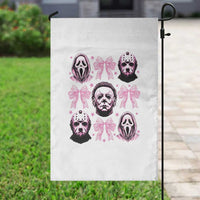 Halloween Garden Flag Scary Murderers Pink Bows Coquette Aesthetic - Wonder Print Shop