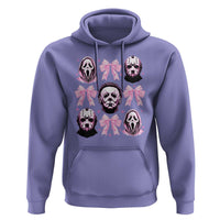 Halloween Hoodie Scary Murderers Pink Bows Coquette Aesthetic