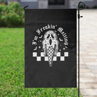 Funny Halloween Garden Flag I'm Freakin' Melting Ice Cream Scream Bat - Wonder Print Shop