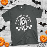 Funny Halloween T Shirt I'm Freakin' Melting Ice Cream Scream Bat - Wonder Print Shop