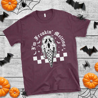 Funny Halloween T Shirt I'm Freakin' Melting Ice Cream Scream Bat - Wonder Print Shop