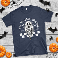 Funny Halloween T Shirt I'm Freakin' Melting Ice Cream Scream Bat - Wonder Print Shop