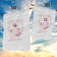 Halloween Garden Flag Spooky Babes Pink Ghost Coquette Aesthetic - Wonder Print Shop